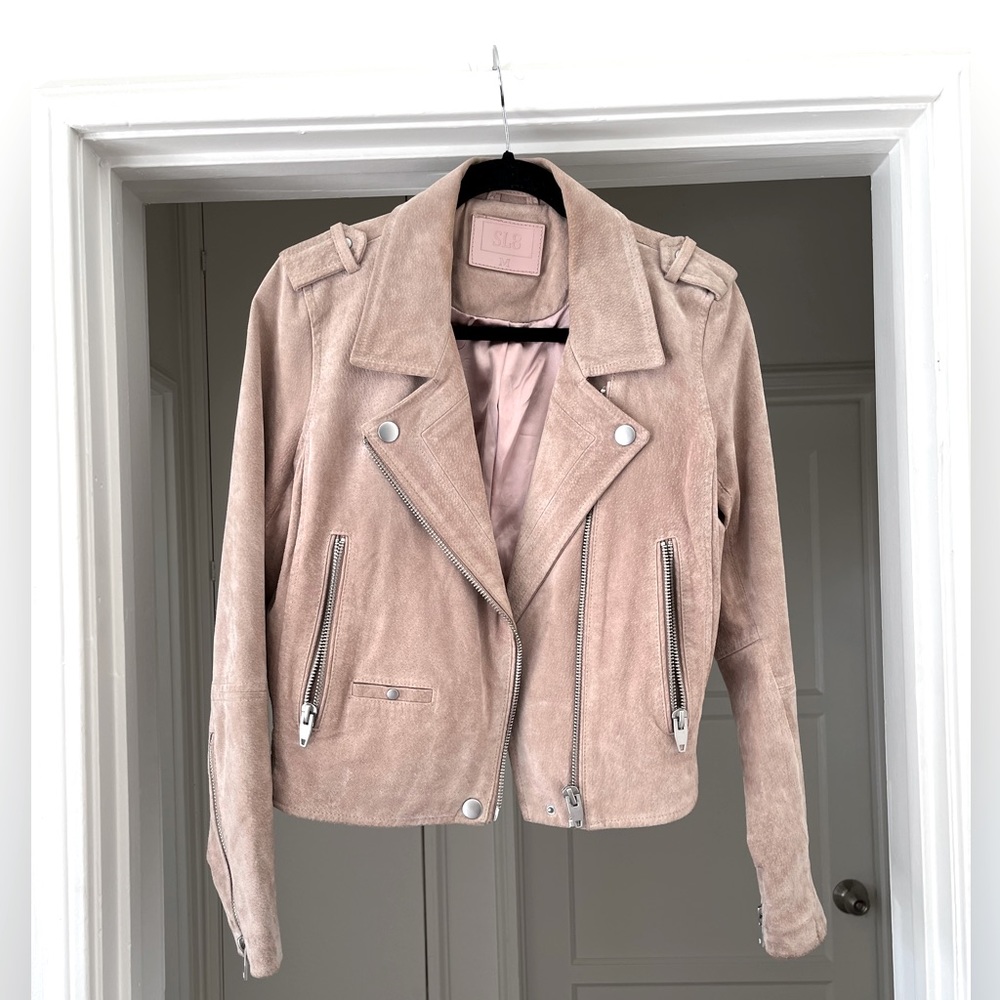SL8 Suede jacket. Color blush. Size medium.
